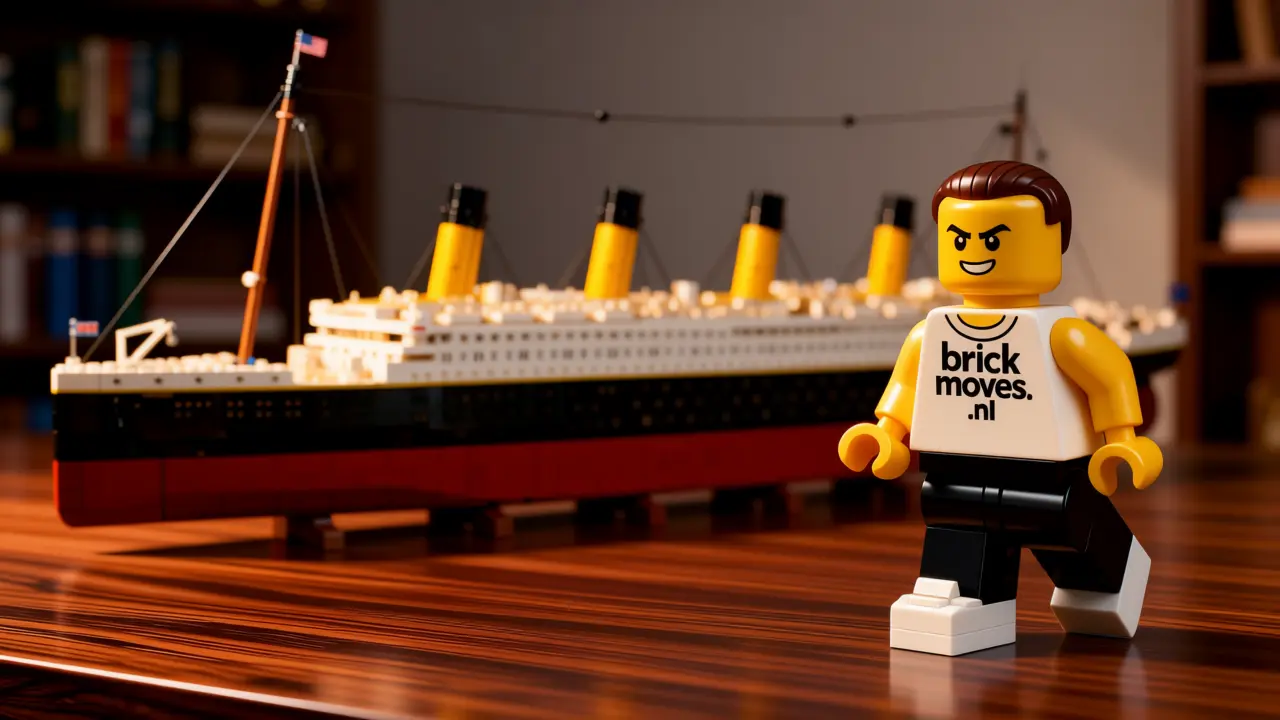 LEGO Titanic set 10294 met 9.090 stenen - Een monumentale ode aan het meest iconische schip uit de geschiedenis, een uitdaging voor de serieuze bouwer vergelijkbaar met de <a href="/sets/lego-75192-millennium-falcon" class="text-brickRed hover:underline font-bold">Millennium Falcon</a>.
