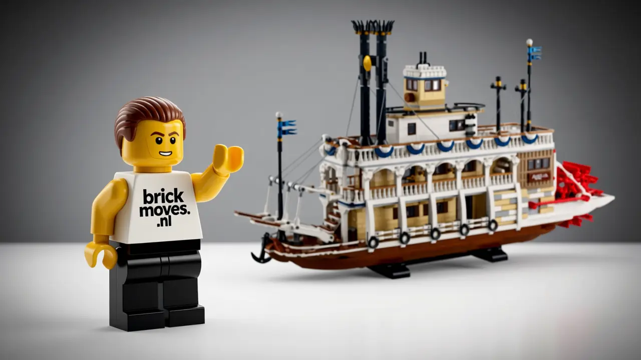 LEGO Stoomboot set 21356 met 2.544 stenen - Een klassieke stoomboot op minifiguurschaal in LEGO Ideas