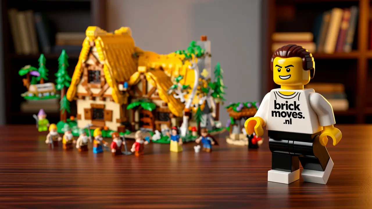 LEGO Huisje van Sneeuwwitje en de zeven dwergen set 43242 met 2.200 stenen - Het iconische huisje uit Sneeuwwitje in gedetailleerd LEGO model