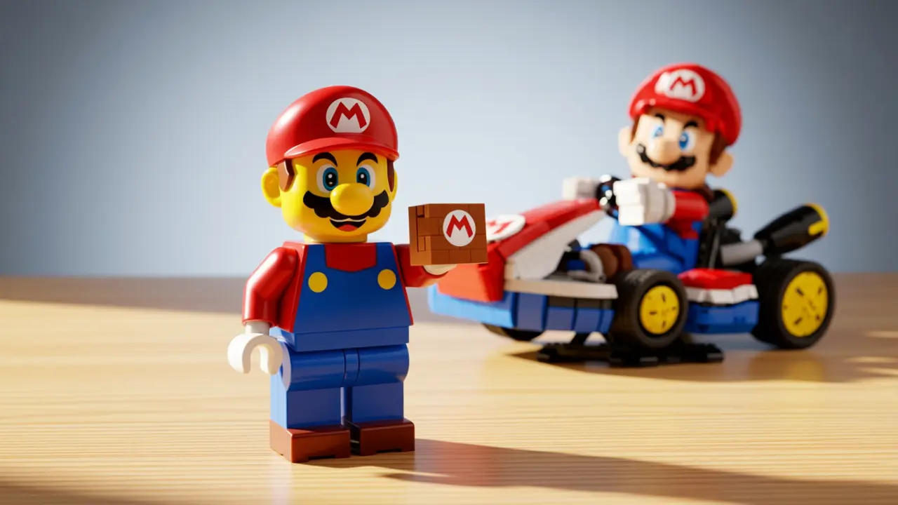 LEGO Mario Kart - Mario en standaardkart set 72037 met 1.972 stenen - Start je motoren met de ultieme LEGO Mario Kart ervaring