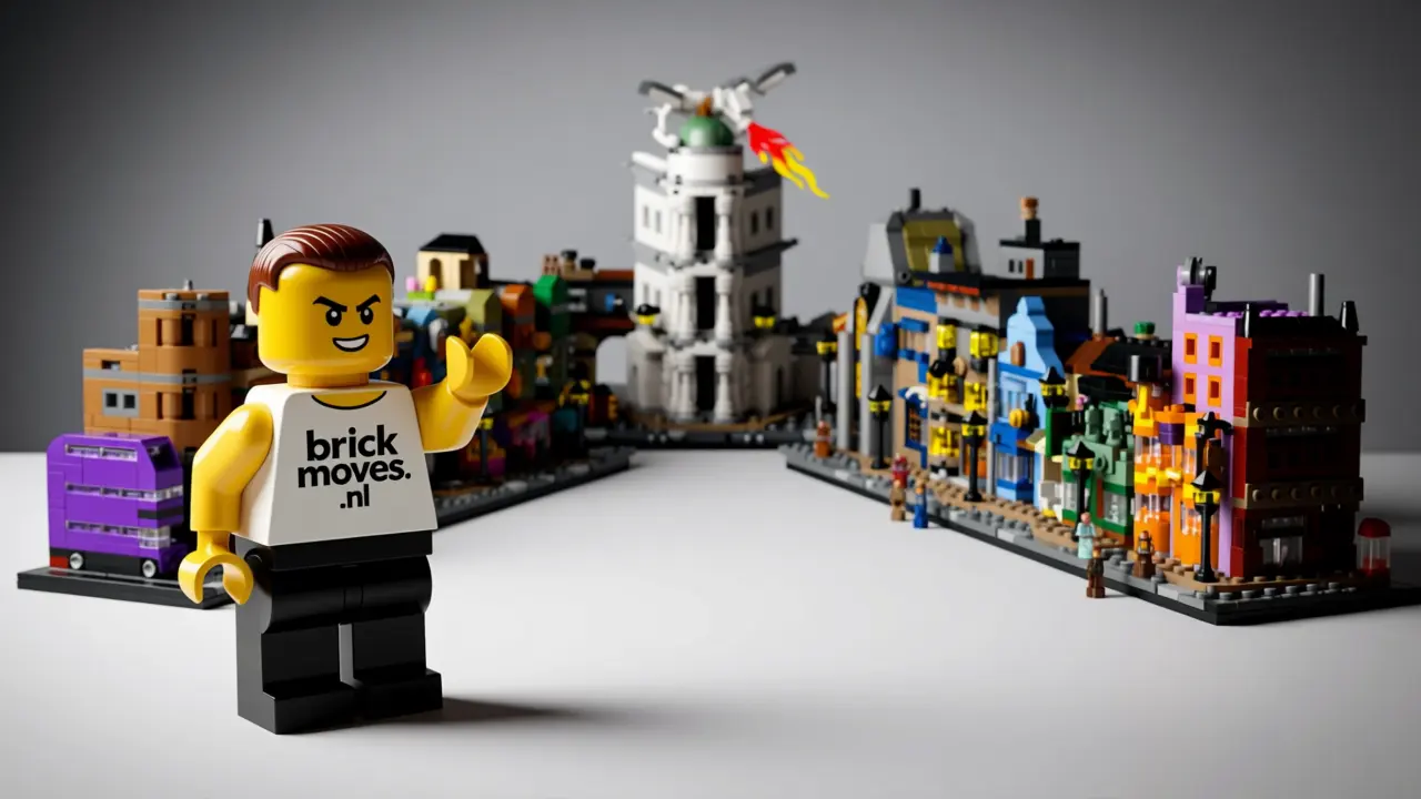 LEGO De Wegisweg tovenaarswinkels set 76444 met 2.750 stenen - Bezoek de meest magische winkelstraat ter wereld